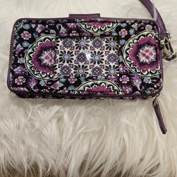 Vera Bradley Purple Medallion Crossbody Bag and Wallet - Picture 6 of 9